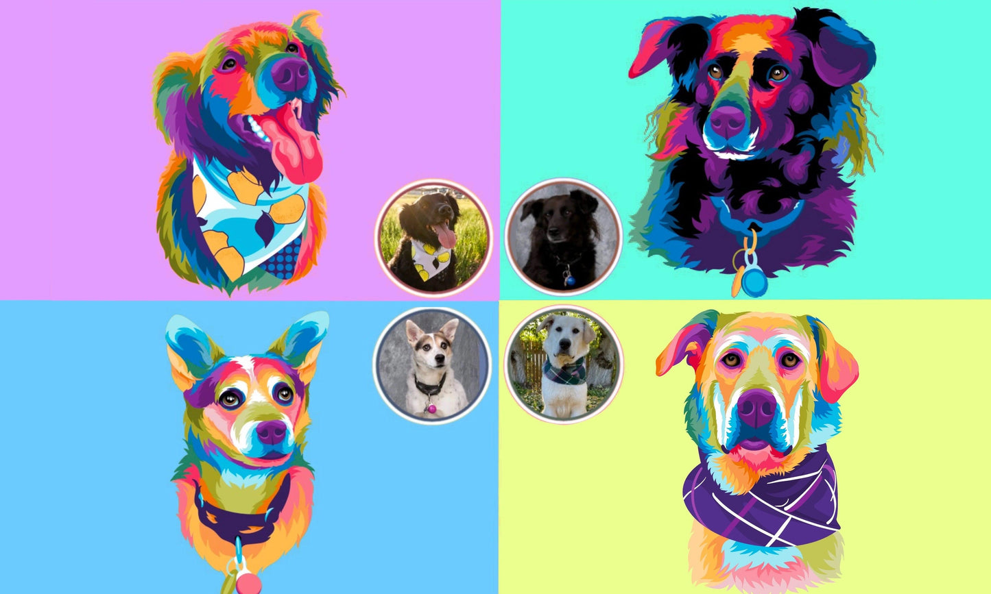 Custom Pet Pop Art